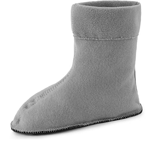 Ladeheid Kinder Wärmende Stiefelsocken für Gummistiefel LA-CA-01 LA-CA-03 LA-CA-04 (Grau, 26/27 EU) von Ladeheid