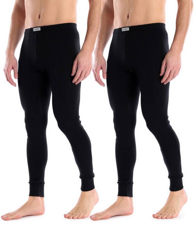 Ladeheid Lange Unterhose 2-er Pack Herren lange Thermounterhose LA40-247 (1-St) von Ladeheid