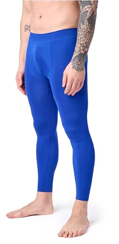 Ladeheid Lange Unterhosen Herren Funktionsunterwäsche Thermounterwäsche für Winter Sport Ski Outdoor Fußball Jogging LA40-260 (Blau, XL) von Ladeheid