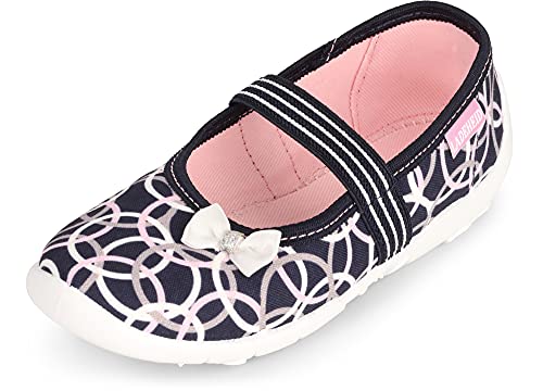 Ladeheid Mädchen Hausschuhe Ballerinas LAVI0016 (Marineblau 2, 28 EU) von Ladeheid