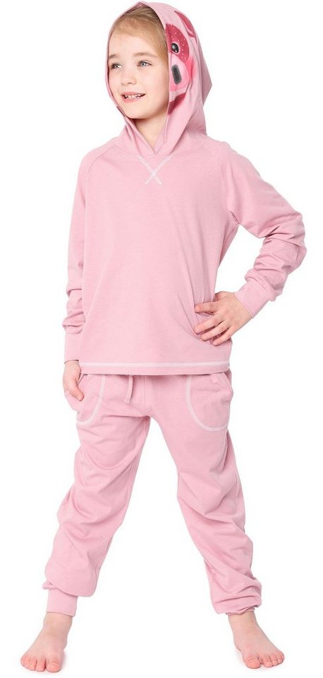 Ladeheid Schlafanzug Kinder Schlafanzug aus Baumwolle Verkleidung mit Kapuze LA40-236 ohne von Ladeheid