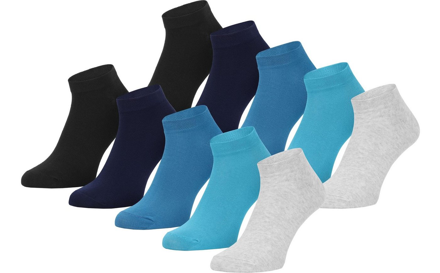 Ladeheid Socken Damen und Herren 5er 10er Pack Sneaker Socken AT004 von Ladeheid