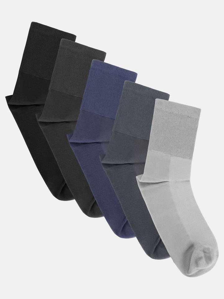 Ladeheid Socken Damen und Herren 5er 10er Pack Socken aus Baumwolle AT008 von Ladeheid