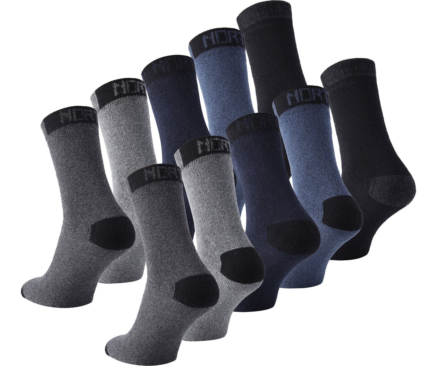 Ladeheid Socken Damen und Herren 5er 10er Pack Socken aus Baumwolle AT010 von Ladeheid