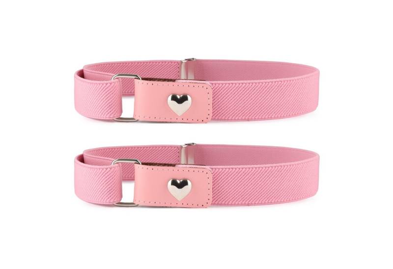 Ladeheid Stoffgürtel 2x Elastischer Kinder Gürtel Elastik-Gürtel 1-6 Jahre 34-65 cm P15-2B (Set, 2-St., 2 Stück) von Ladeheid