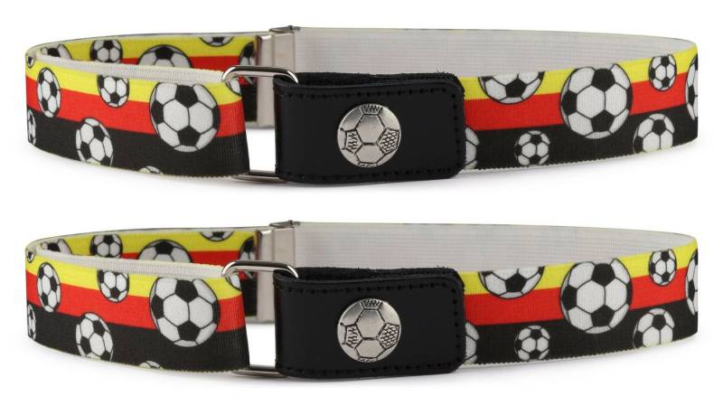 Ladeheid Stoffgürtel Jungen Gürtel Elastik-Gürtel 1-6 Jahre 34-65 cm P15S (2-St) von Ladeheid