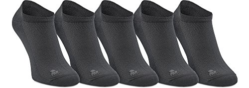 Ladeheid Unisex 5 Pack Sneaker Socken LASS0001 (Graphite, 41-43) von Ladeheid