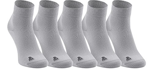 Ladeheid Unisex 5 Pack Socken aus Baumwolle LASS0002 (Hellgrau, 41-43) von Ladeheid