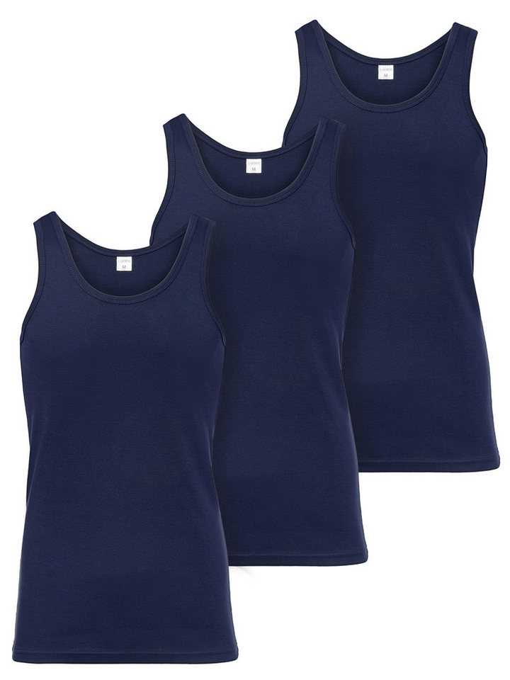Ladeheid Unterhemd Tanktop Herren Baumwolle Set 3 Stück LA40-258 (Set, 3er-Pack) von Ladeheid