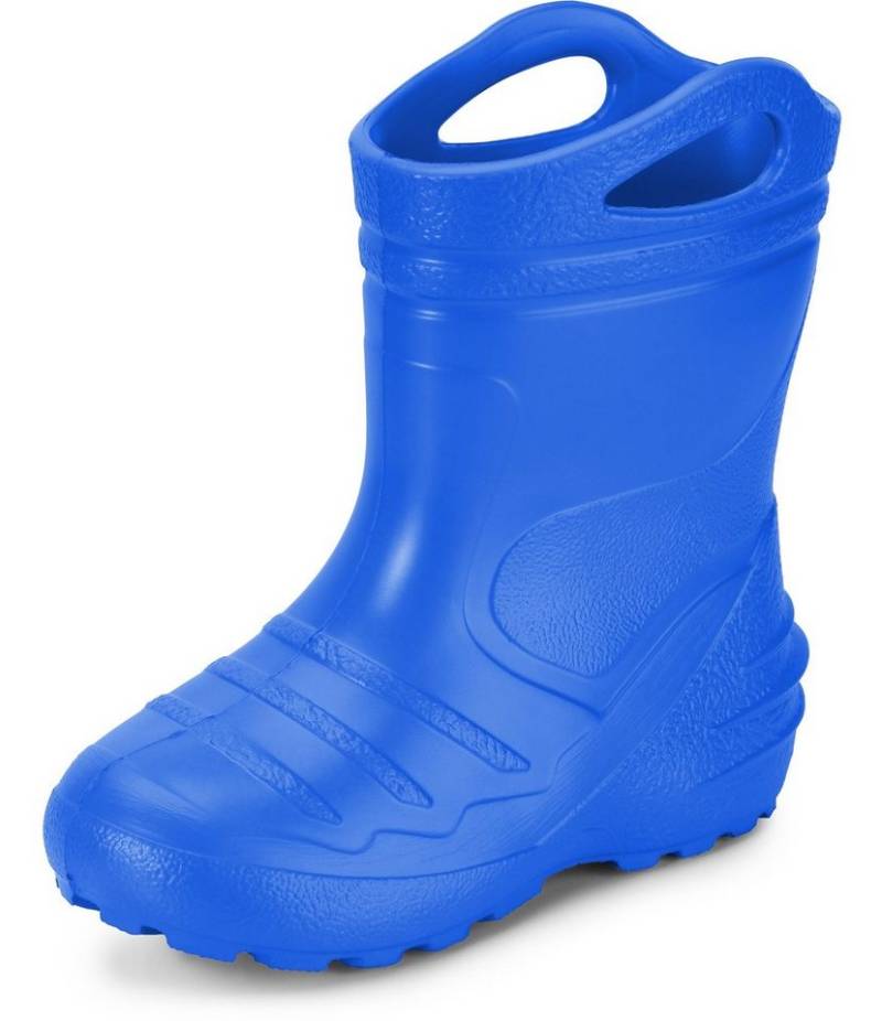 Ladeheid federleichte Regenschuhe Kinder mit Griffen KL051 Gummistiefel mit herausnehmbare Einlegesohle von Ladeheid
