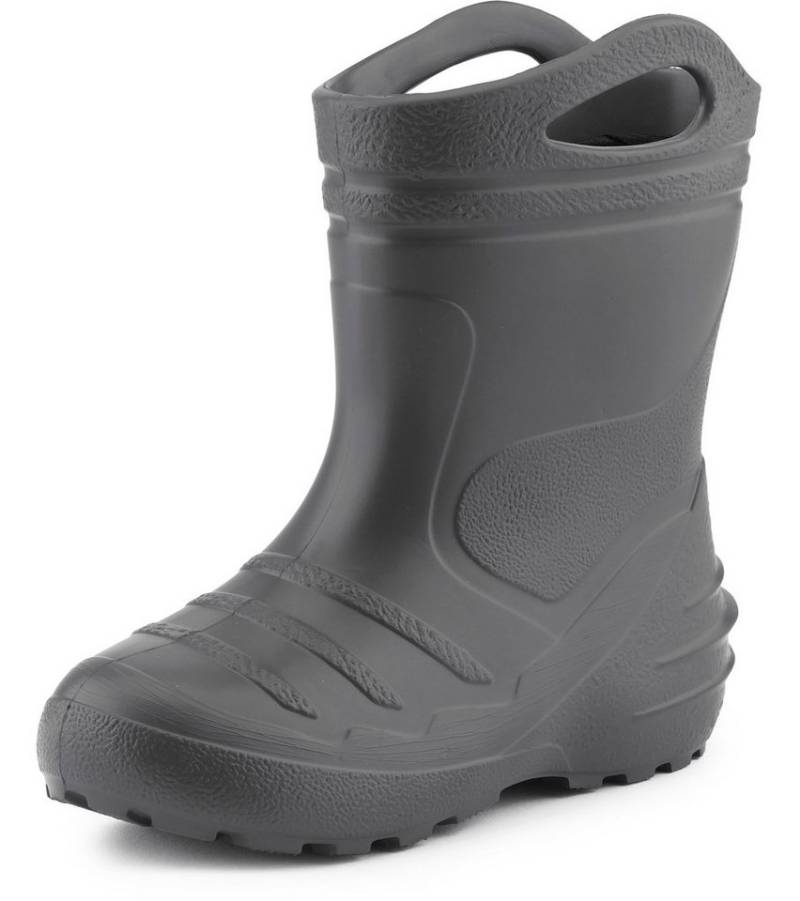 Ladeheid federleichte Regenschuhe Kinder mit Griffen KL051 Gummistiefel mit herausnehmbares Innenfutter von Ladeheid