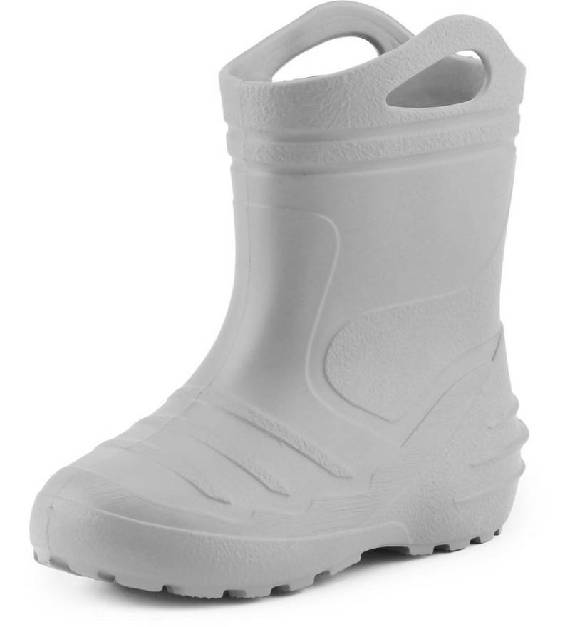 Ladeheid federleichte Regenschuhe Kinder mit Griffen KL051 Gummistiefel mit herausnehmbares Innenfutter von Ladeheid