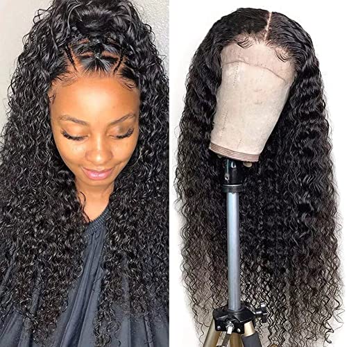 PerüCke Echthaar Human Hair Wig Kinky Curly Lace Front Wigs 10A Brazilian Human Hair Wigs For Black Women 13x4 Lace Front Wigs Real Hair 180% Density HD Lace Front Wigs Human Hair 30 Zoll von Ladiaryf