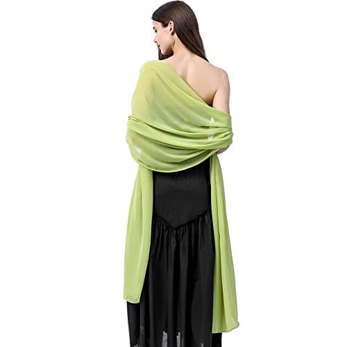 Ladiery Chiffon Schals und Wraps für Abend Party Frauen Plus Größe Braut Hochzeit Schal Leichtgewicht Soft Sheer Stola von Ladiery