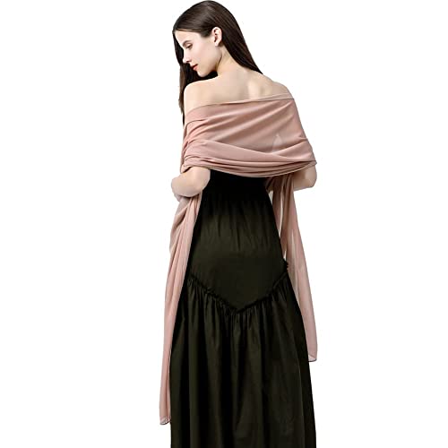 Ladiery Chiffon Schals und Wraps für Abend Party Frauen Plus Größe Braut Hochzeit Schal Leichtgewicht Soft Sheer Stola von Ladiery