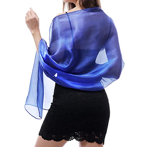 Ladiery Seide Schals und Wraps für Abendkleider Frauen Sheer Soft Brautjungfer Hochzeit Shawl Party Organza Stole von Ladiery