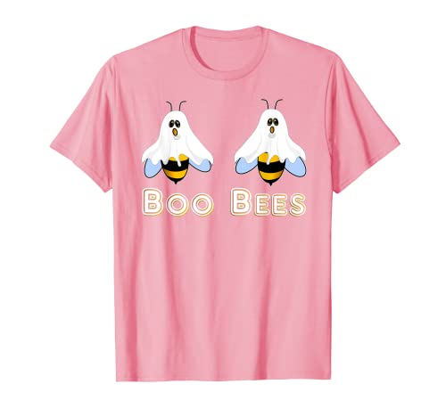 Lustige Boo Bees Geschenk für Frauen rosa BooBees Witzkleidung T-Shirt von Ladies Boobies Halloween Humor