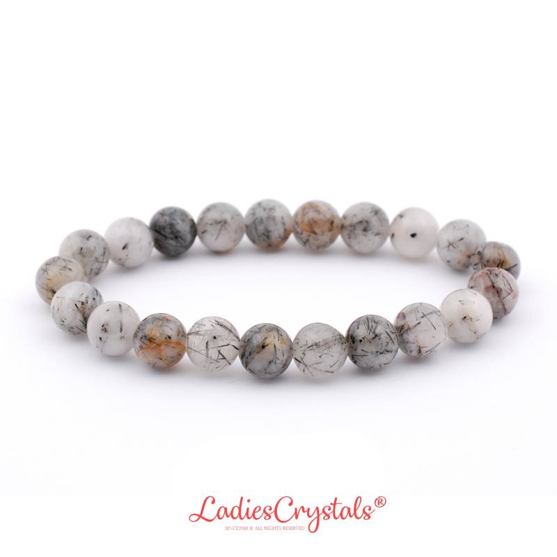 Turmalinquarz Armband, Armband 8 Mm Perlen, Turmalin Armbänder, Perlenarmband, Gefälligkeiten, Geschenke, Kristalle, Edelsteine von LadiesCrystals