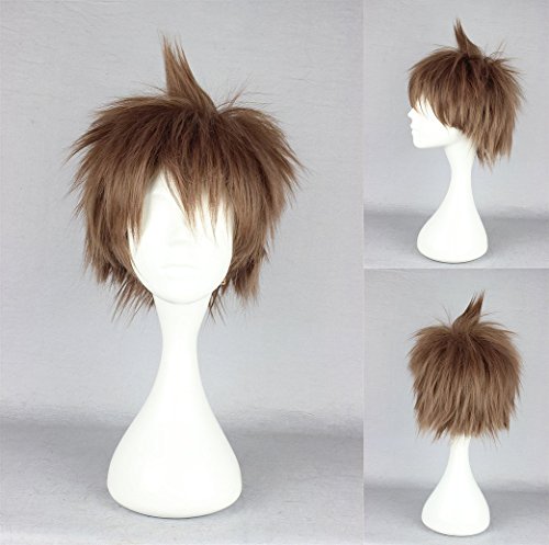 Ladieshair Cosplay Perücke Danganronpa braun 28cm von Ladieshair