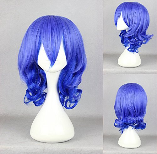 Ladieshair Cosplay Perücke Karneval - Kiichi Blau 45cm von Ladieshair