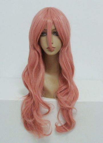 Ladieshair Cosplay Perücke pink 80cm lockig Vocaloid Luka von Ladieshair