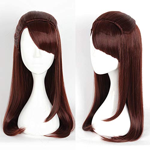 Ladieshair Cosplay Perücke rotbraun/schokobraun glatt 65cm - Little Witch Academia von Ladieshair