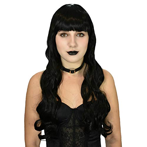 Ladieshair Cosplay Perücke schwarz 70cm wellig von Ladieshair