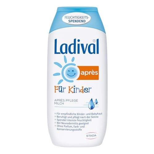 Ladival Kinder Après Lotion – Parfümfreie After Sun Lotion für Kinderhaut – intensiv pflegend und kühlend – ohne Farb- und Konservierungsstoffe – 200 ml von Ladival