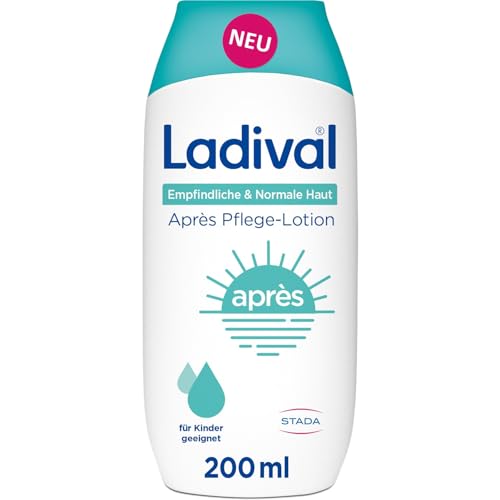 Ladival Après Pflege Lotion für empfindliche und normale Haut - Sonnencreme After-Sun Lotion für Erwachsene und Kinder ab 6 Monaten, kühlt, pflegt nach der Sonne, spendet intensiv Feuchtigkeit, 200ml Ladival Après Pflege Lotion für empfindliche und normale Haut - Sonnencreme After-Sun Lotion für Erwachsene und Kinder ab 6 Monaten, kühlt, pflegt nach der Sonne, spendet intensiv Feuchtigkeit, 200ml von Ladival