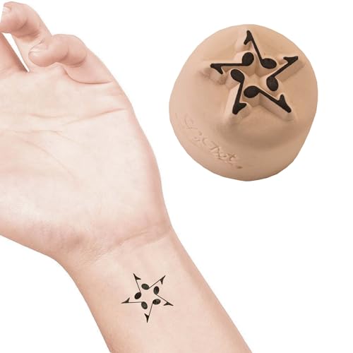 LaDot Temporäre Tattoos – Harmonische Noten und viele weitere Designs | Sicher einfach anzubringen und ein Spaß für Kinder und Erwachsene von Ladot