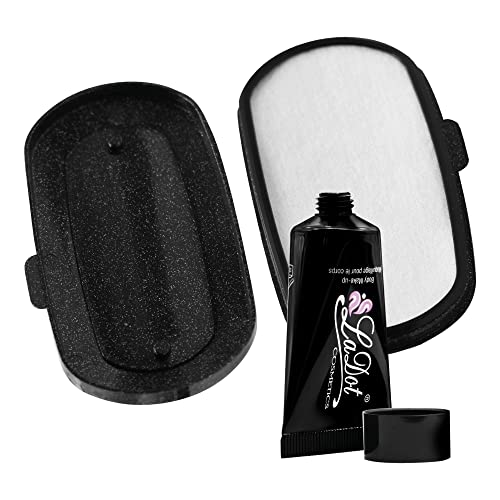 LaDot Tattoo Starterset - Farbe schwarz mit Zertifikat und Stempel für Kinder und Erwachsene, temporäre hautfreundliche fake Tattoos, Tattoofarbe für Body und Arm, wasserfest, 15 ml von Ladot