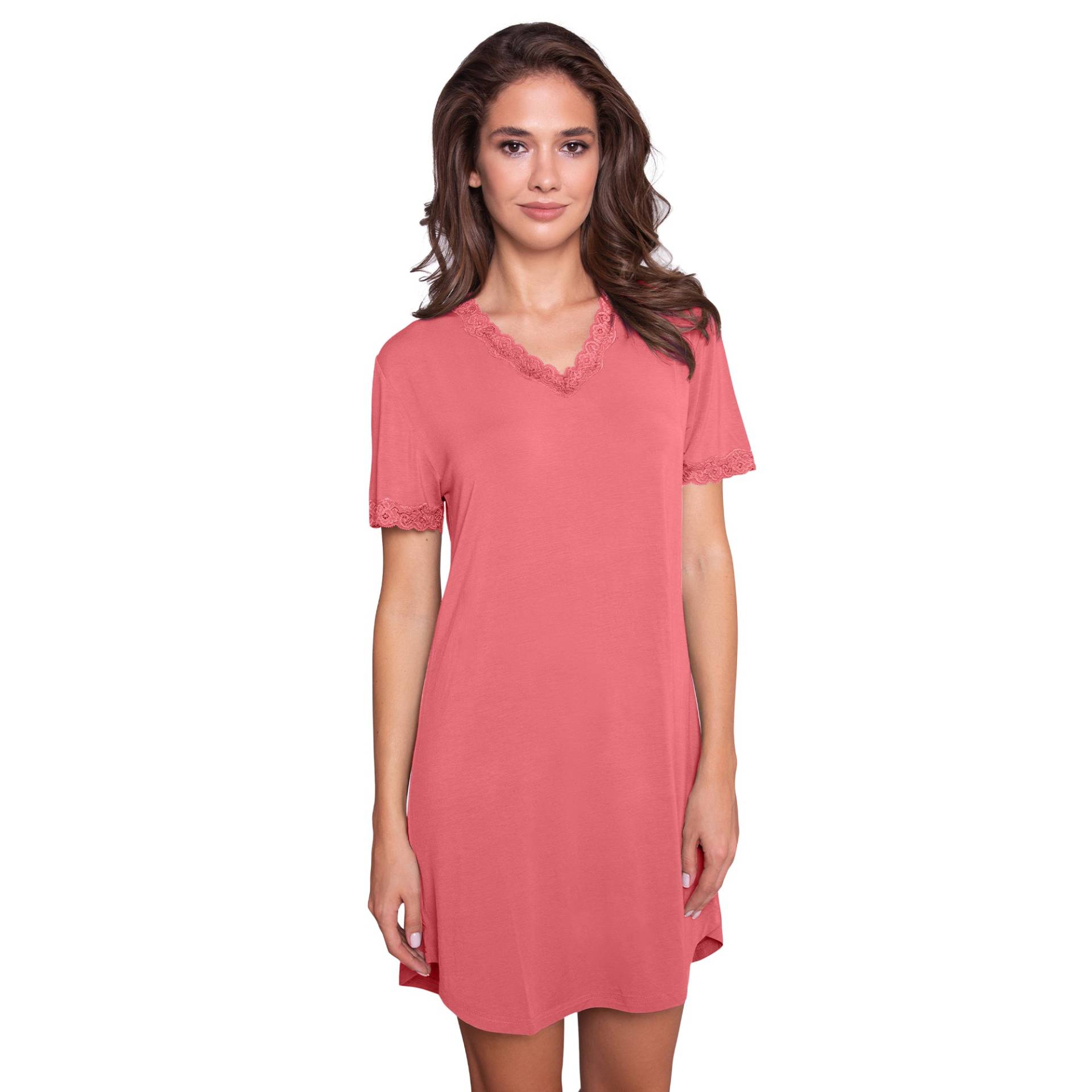 Lady Avenue Bamboo Babydoll, Pink, Größe: XXXL, Damen von Lady Avenue