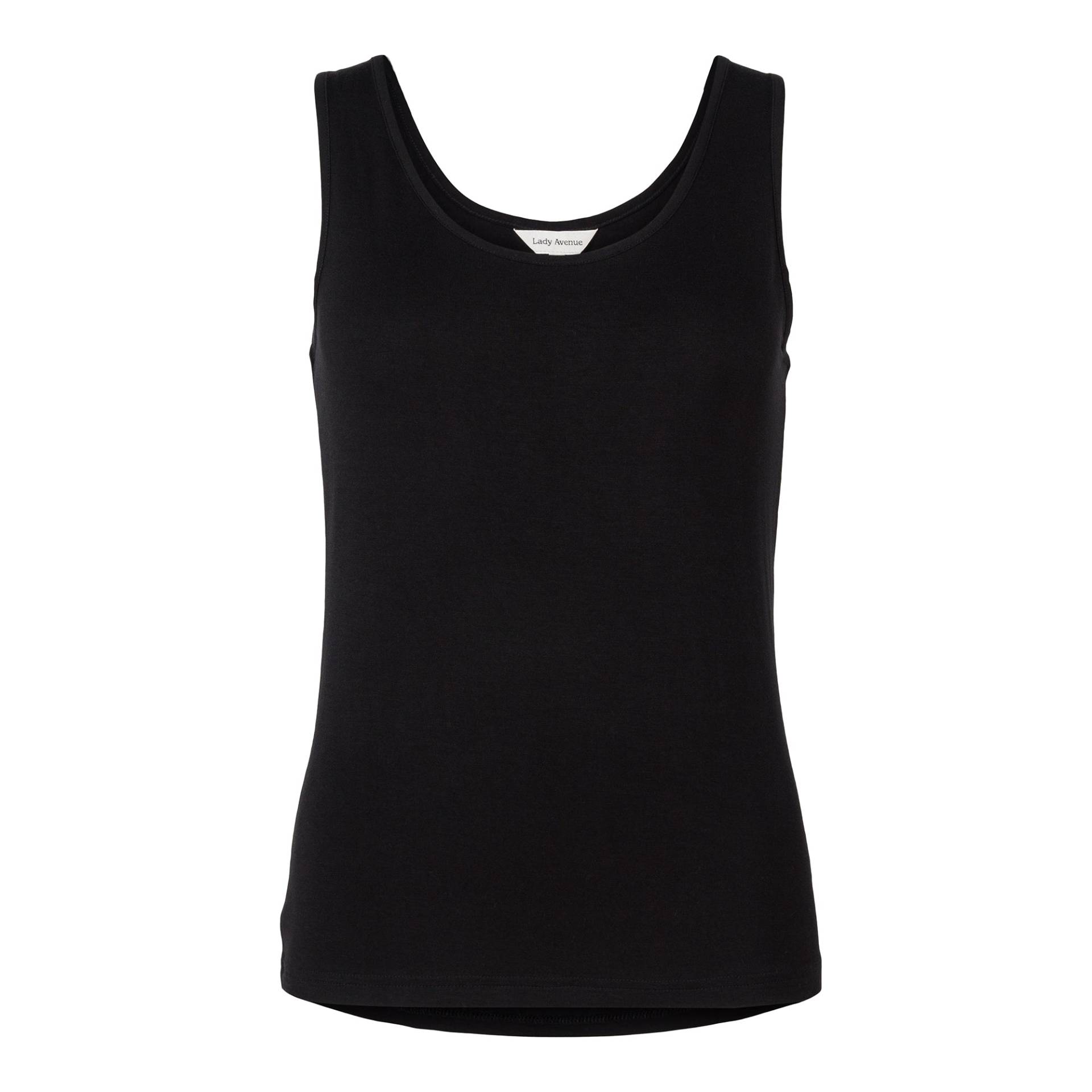 Lady Avenue Bamboo Basic Oberteil, Schwarz, Größe: XL, Damen von Lady Avenue