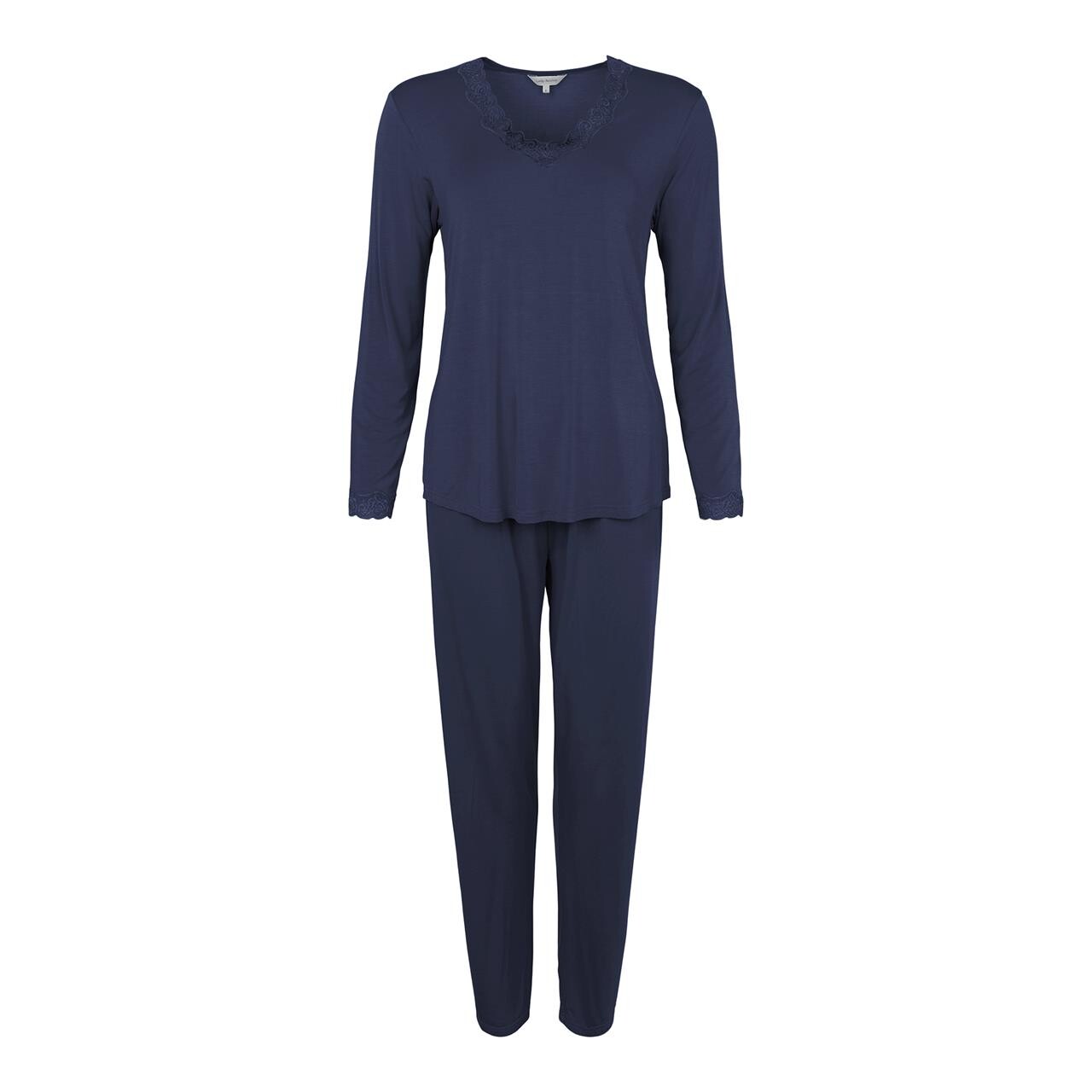 Lady Avenue Bamboo Pyjamas, Farbe: Blau, Größe: S, Damen von Lady Avenue