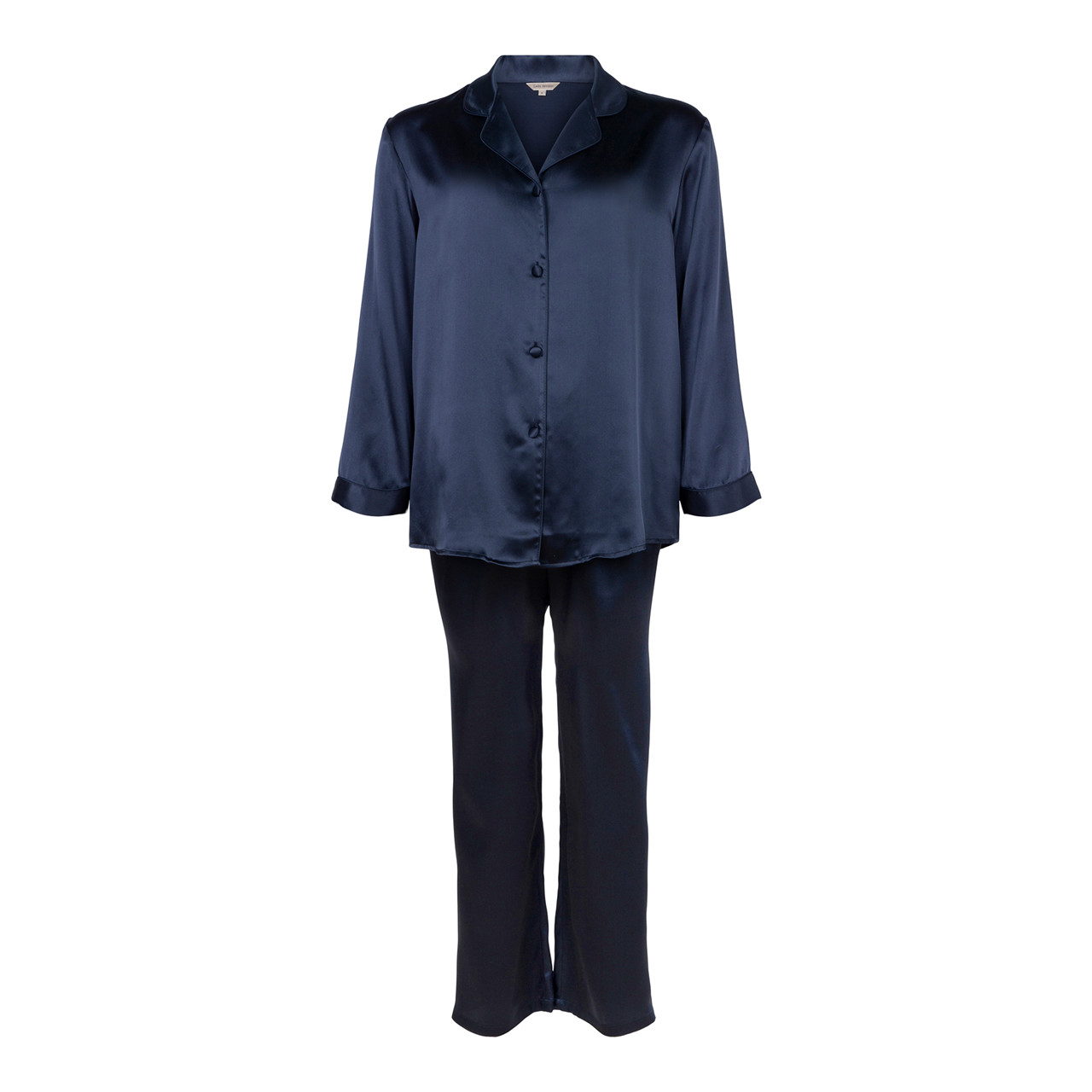 Lady Avenue Pure Silk Pyjamas, Farbe: Blau, Größe: S, Damen von Lady Avenue
