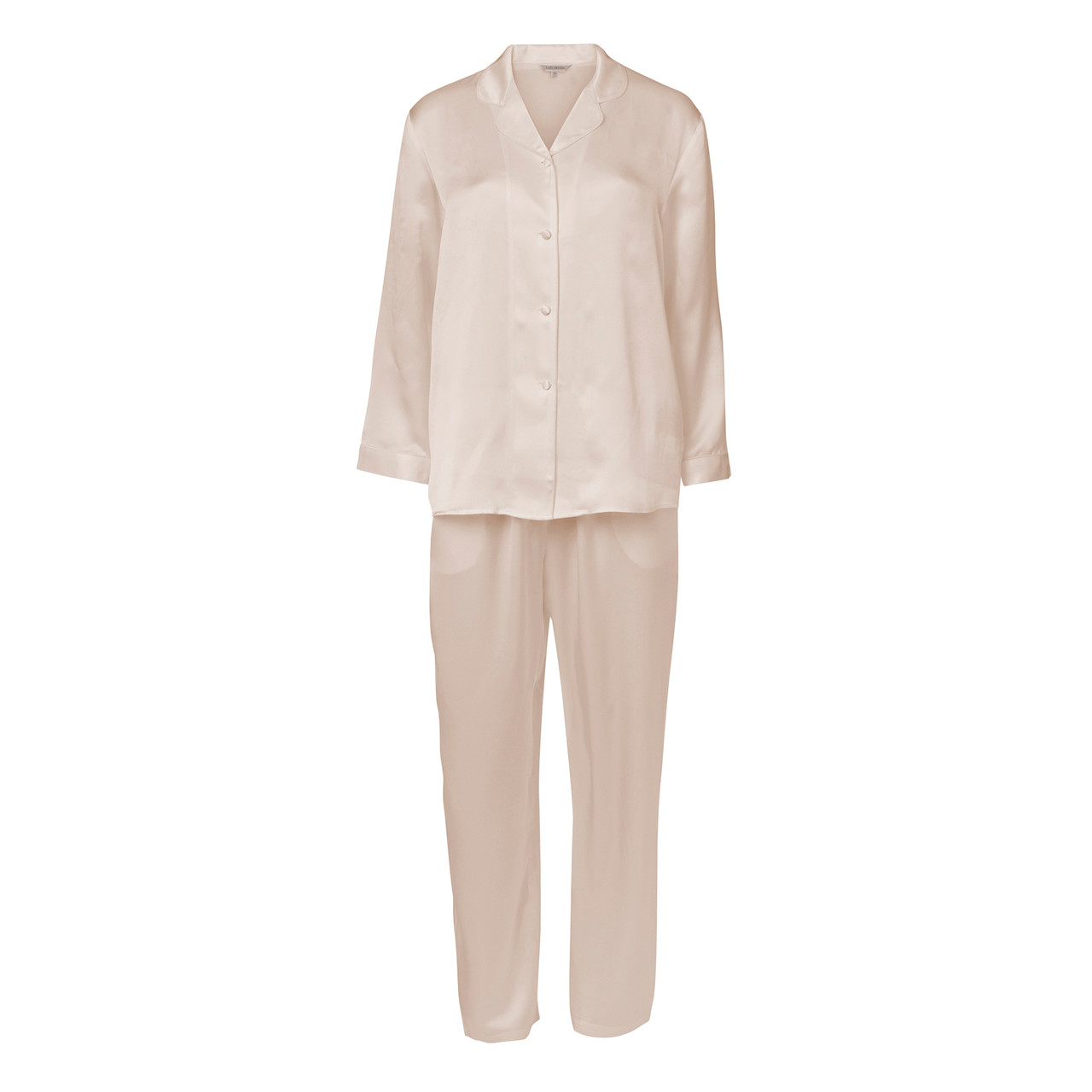 Lady Avenue Pure Silk Pyjamas, Farbe: Grau, Größe: XL, Damen von Lady Avenue