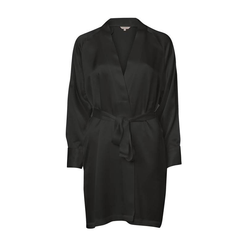 Lady Avenue Pure Silk Kimono, Schwarz, Größe: XS, Damen von Lady Avenue