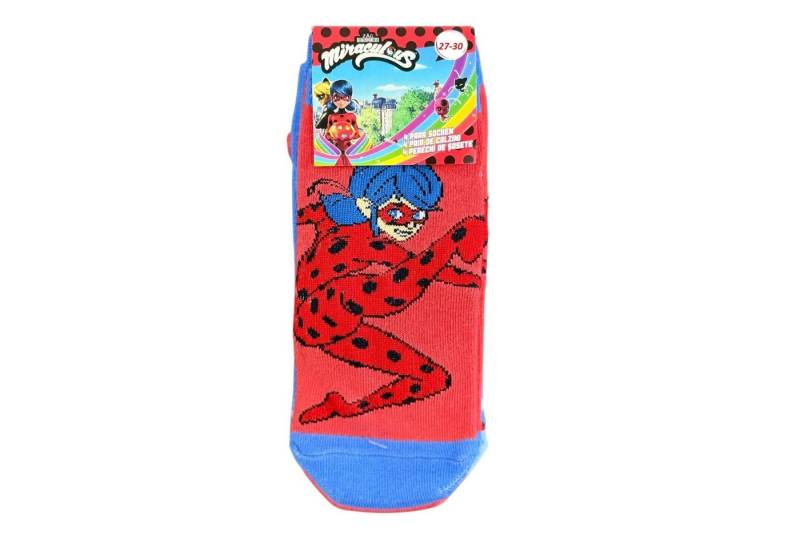 Lady Bug Socken MIRACULOUS Lady Bug 4er Pack Kinder Socken Strümpfe Mädchen Gr. 27-3 von Lady Bug
