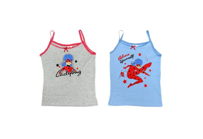 Lady Bug Unterhemd 2er Pack Kinder Tank Top Unterhemd Spaghettiträger Mädchen Gr. 134/1 von Lady Bug