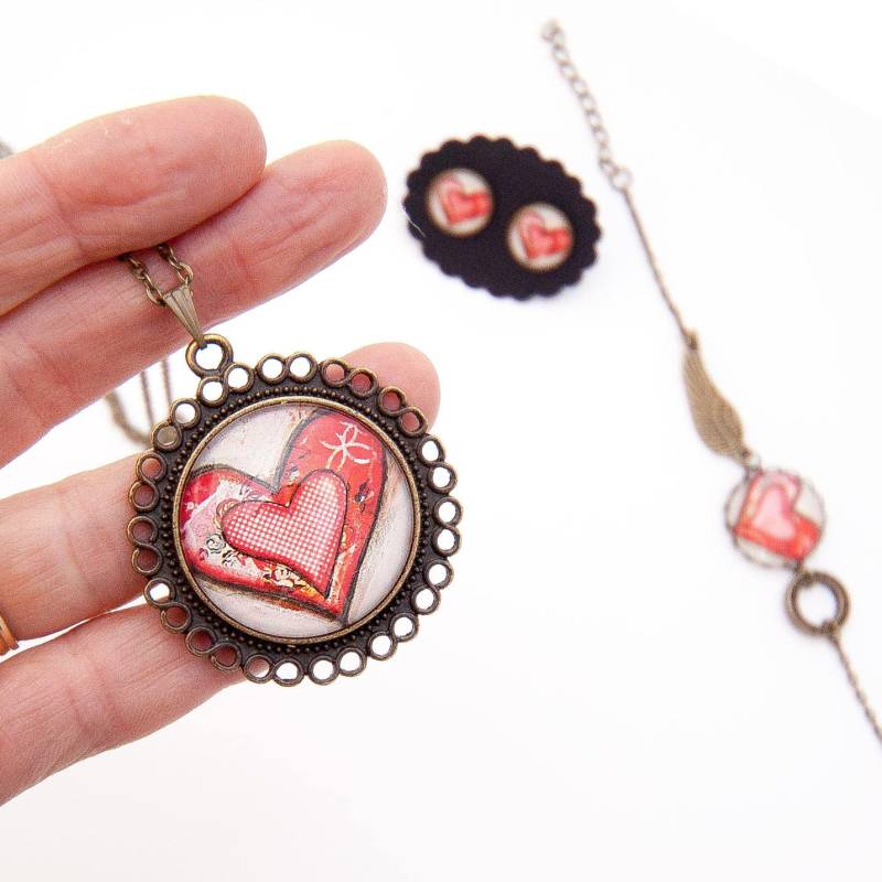 Herz Halskette - Rotes Liebe Geschenke Für Sie Geschenk-Ideen Freundinnen Frauen Mama Geschenk Mutter Herz Halskette - Rotes Liebe Geschenke Für Sie Geschenk-Ideen Freundinnen Frauen Mama Geschenk Mutter von LadyArtTalk
