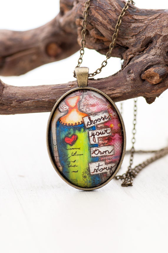 Inspirierende Halskette - Motivierende Motivationsgeschenke Whimsical Necklace Boho Geschenk Für Frauen Abschluss Geschenk Inspirierende Halskette - Motivierende Motivationsgeschenke Whimsical Necklace Boho Geschenk Für Frauen Abschluss Geschenk von LadyArtTalk