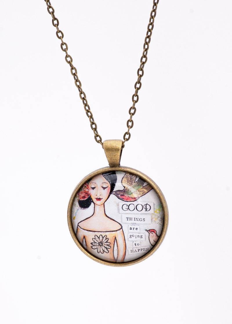 Inspirierende Halskette - Wunderliche Positive Affirmation Positiven Inspiration Erhebend Zitate Beste Freundgeschenk Für Sie Inspirierende Halskette - Wunderliche Positive Affirmation Positiven Inspiration Erhebend Zitate Beste Freundgeschenk Für Sie von LadyArtTalk
