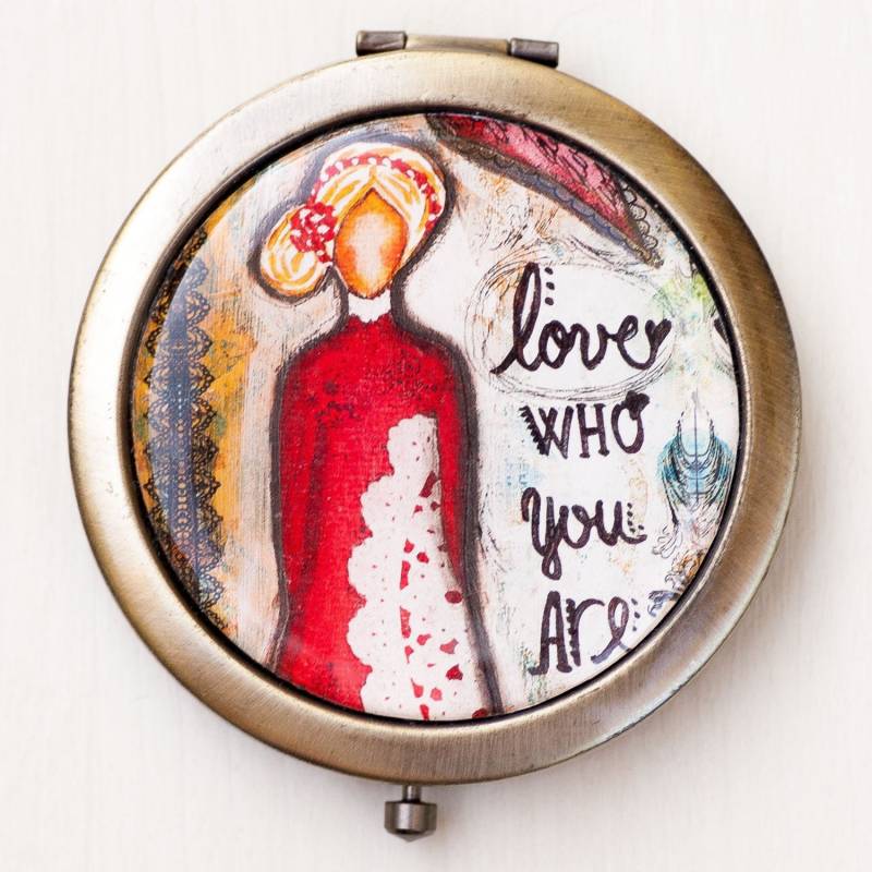 Kompakte Spiegel - Geldbörse Love Yourself Selbst-Liebe Pflege Selbst Skurrilen Kunst Medienkunst Selbstwertgefühl Ermutigung Geschenk Kompakte Spiegel - Geldbörse Love Yourself Selbst-Liebe Pflege Selbst Skurrilen Kunst Medienkunst Selbstwertgefühl Ermutigung Geschenk von LadyArtTalk
