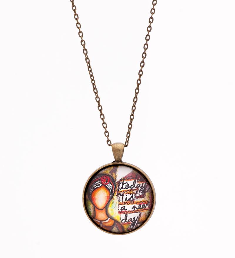 Mantra Halskette - Inspirierende Whimsical Necklace Motivationsgeschenke Positive Affirmation Geschenk Für Beste Freundin Für Frauen von LadyArtTalk