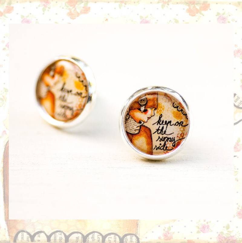 Sonnigen Inspirierend Schmuck - Skurrilen Ohrringe Ohrstecker Für Frauen Positive Affirmation Zitat Sonnigen Inspirierend Schmuck - Skurrilen Ohrringe Ohrstecker Für Frauen Positive Affirmation Zitat von LadyArtTalk