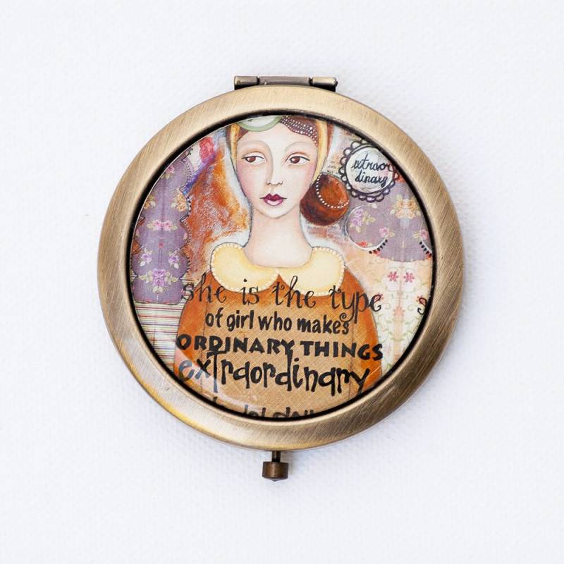 Taschenspiegel - Geldbörse Spiegel Geschenk Für Ihre Bestfriend Skurrilen Kunst Inspirierende Mutter Reise-Geschenke Taschenspiegel - Geldbörse Spiegel Geschenk Für Ihre Bestfriend Skurrilen Kunst Inspirierende Mutter Reise-Geschenke von LadyArtTalk