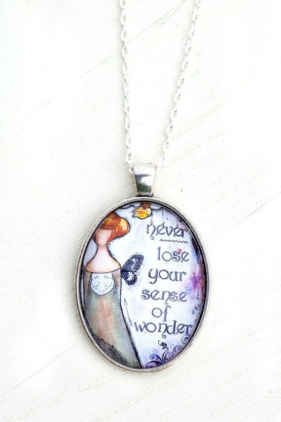 Whimsey Boho Kunst Anhänger Halskette, Geschenk Für Freundin, Sie, Schwester, Für Frauen, Inspirierendes Bild Charm Sinn Des Wunders Whimsey Boho Kunst Anhänger Halskette, Geschenk Für Freundin, Sie, Schwester, Für Frauen, Inspirierendes Bild Charm Sinn Des Wunders von LadyArtTalk