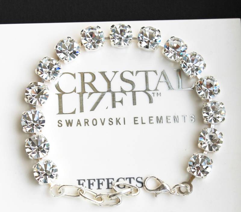 Tennis Armband Aus 8 Mm Klaren Premium Kristallen von LadyCJewellery