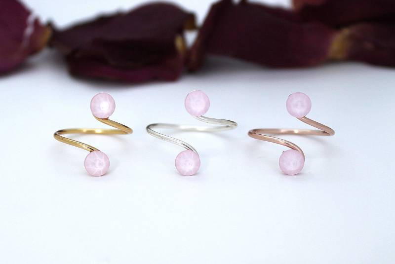 Verstellbarer Zehenring Aus Powder Rose Swarovski Crystal Elements von LadyCJewellery