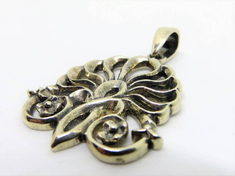 Jahrgang Sterling 925 Anhänger Schwer Und Sehr Detaillierte Design von LadyKsVintageFinds